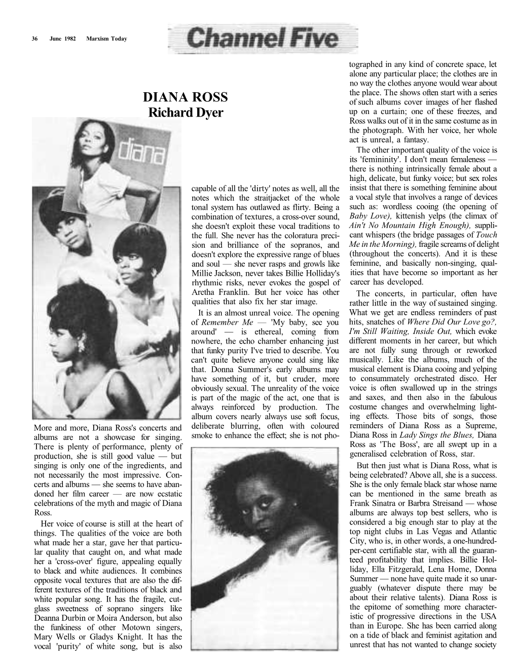 DIANA ROSS Richard Dyer