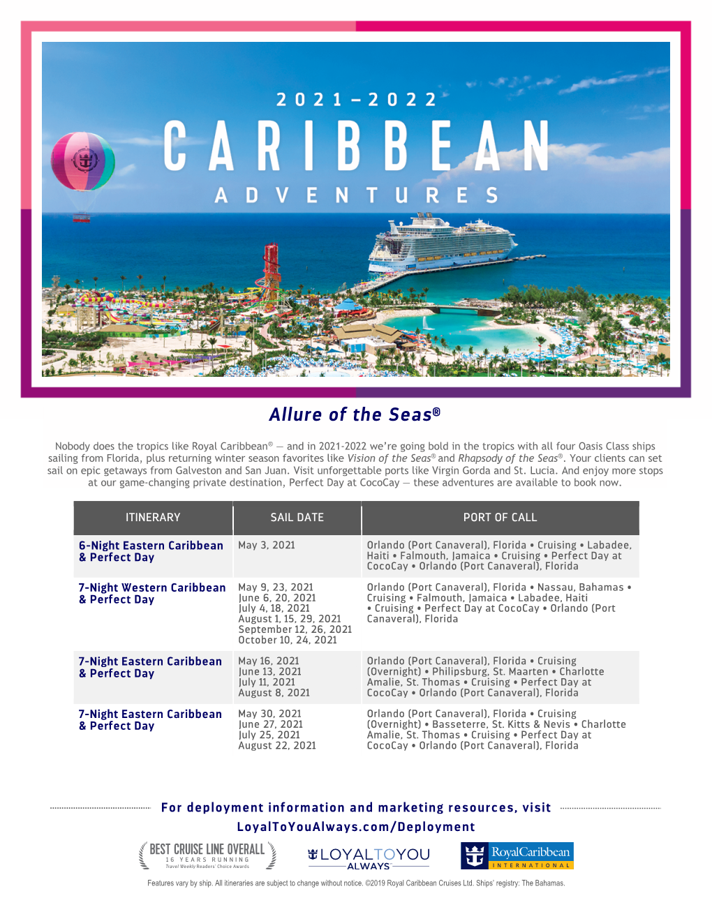 Allure of the Seas®