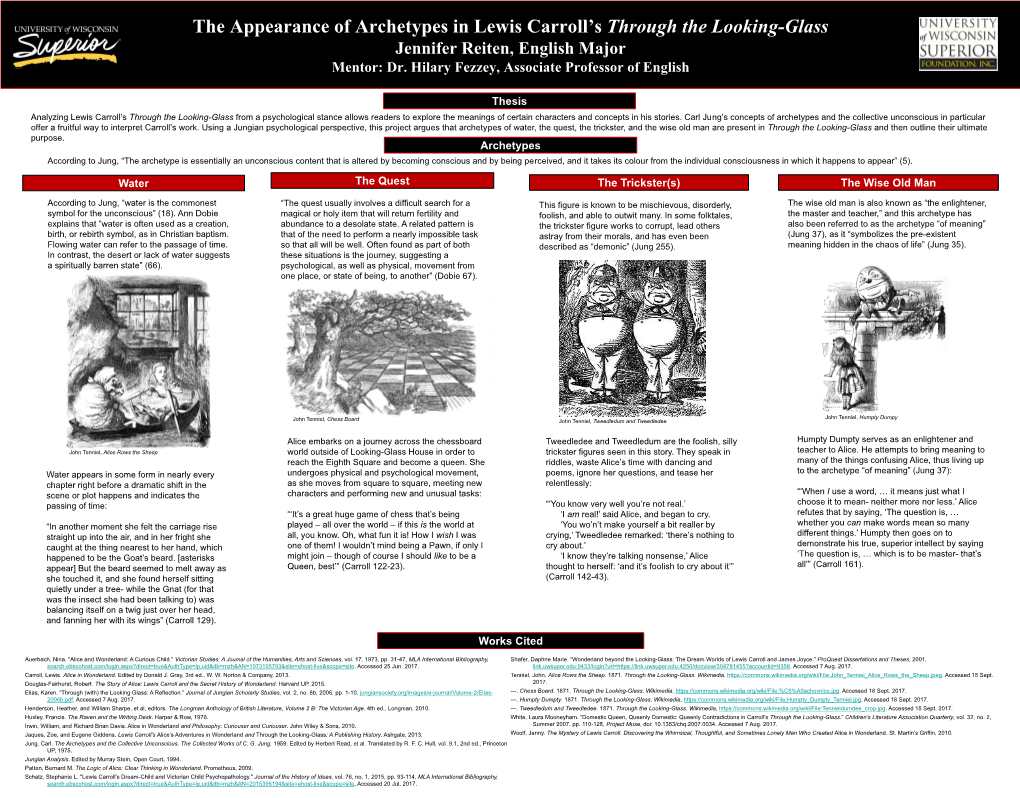 The Appearance of Archetypes in Lewis Carroll's Through The