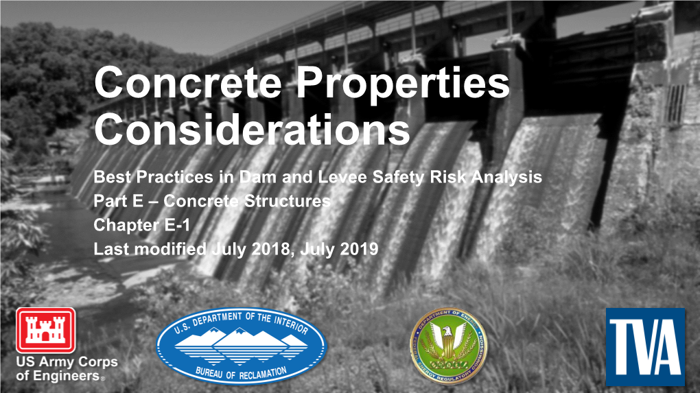 Concrete Properties Considerations