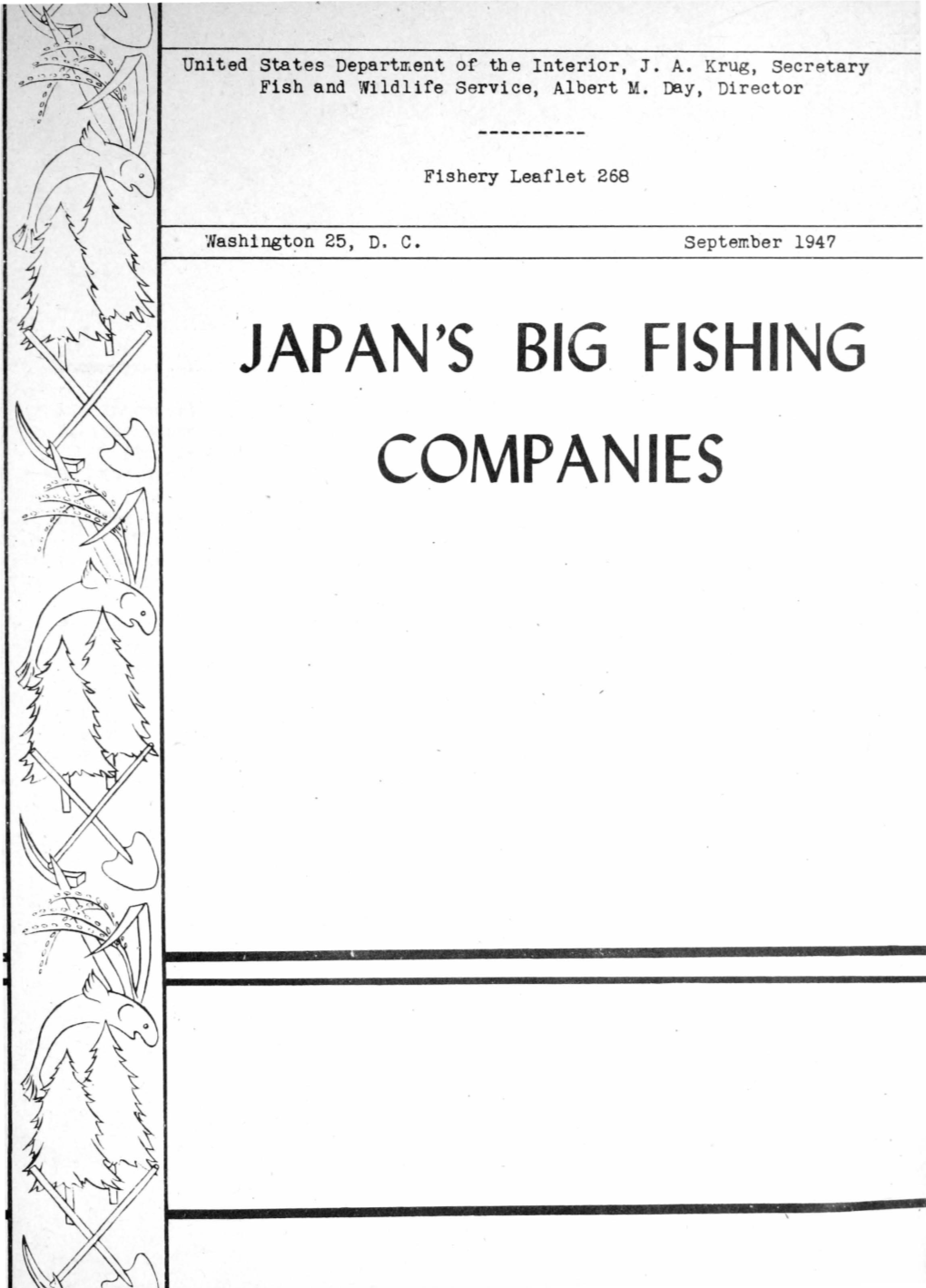 Japan's Big Fishing Companies Japan's Big Fishiid Cq¥Panies