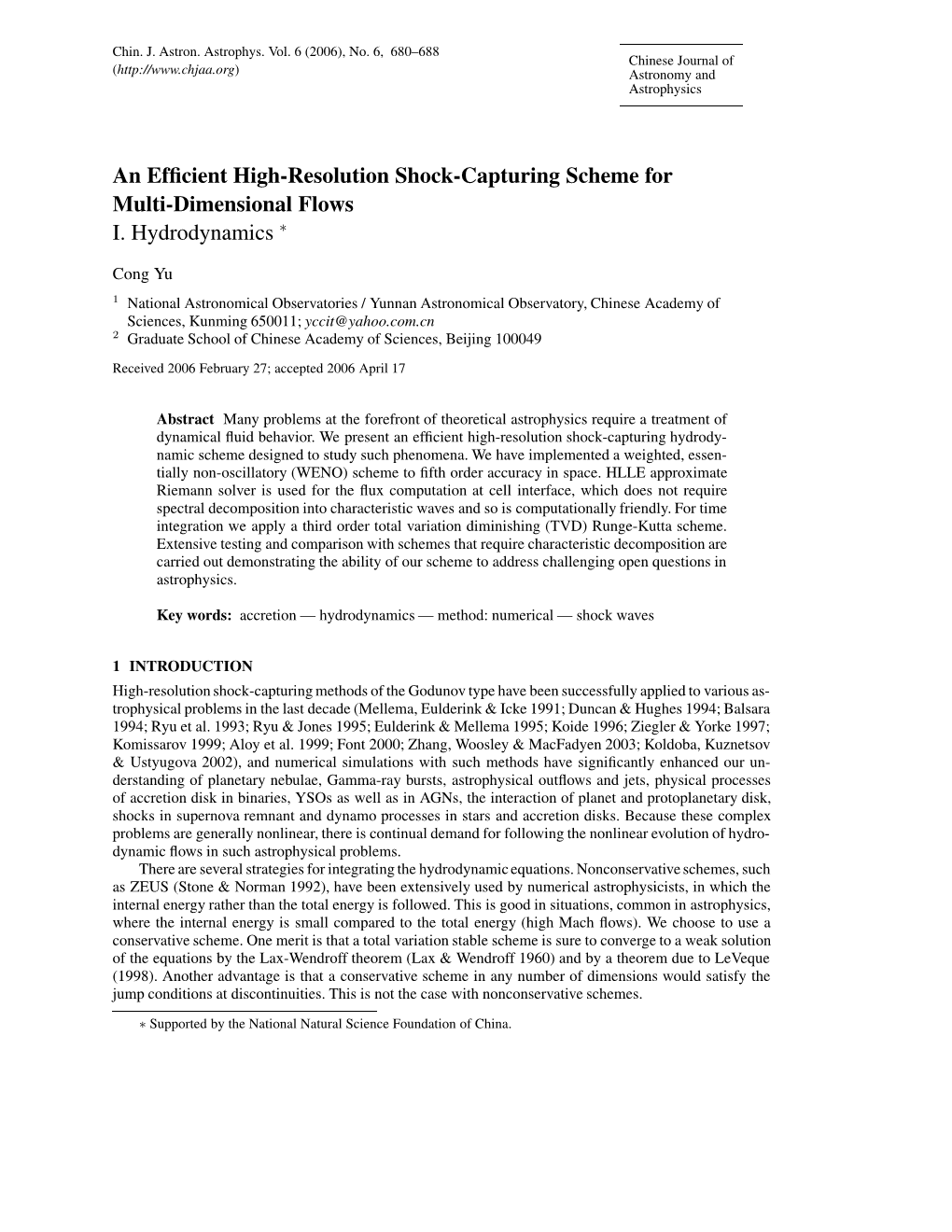 An Efficient High-Resolution Shock-Capturing Scheme for Multi