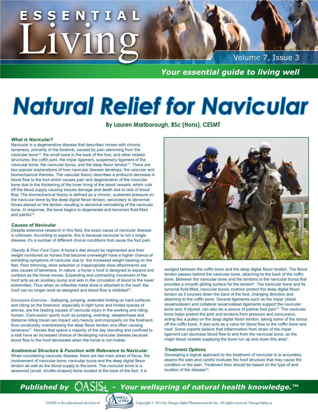 Natural Relief for Navicular