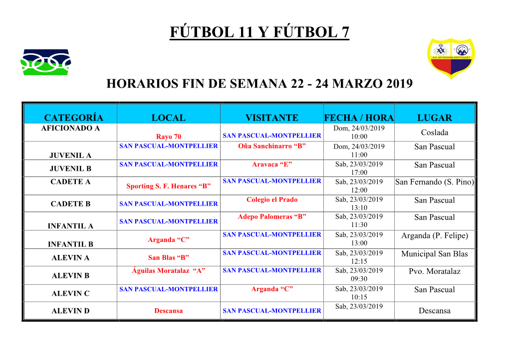 Fútbol 11 Y Fútbol 7