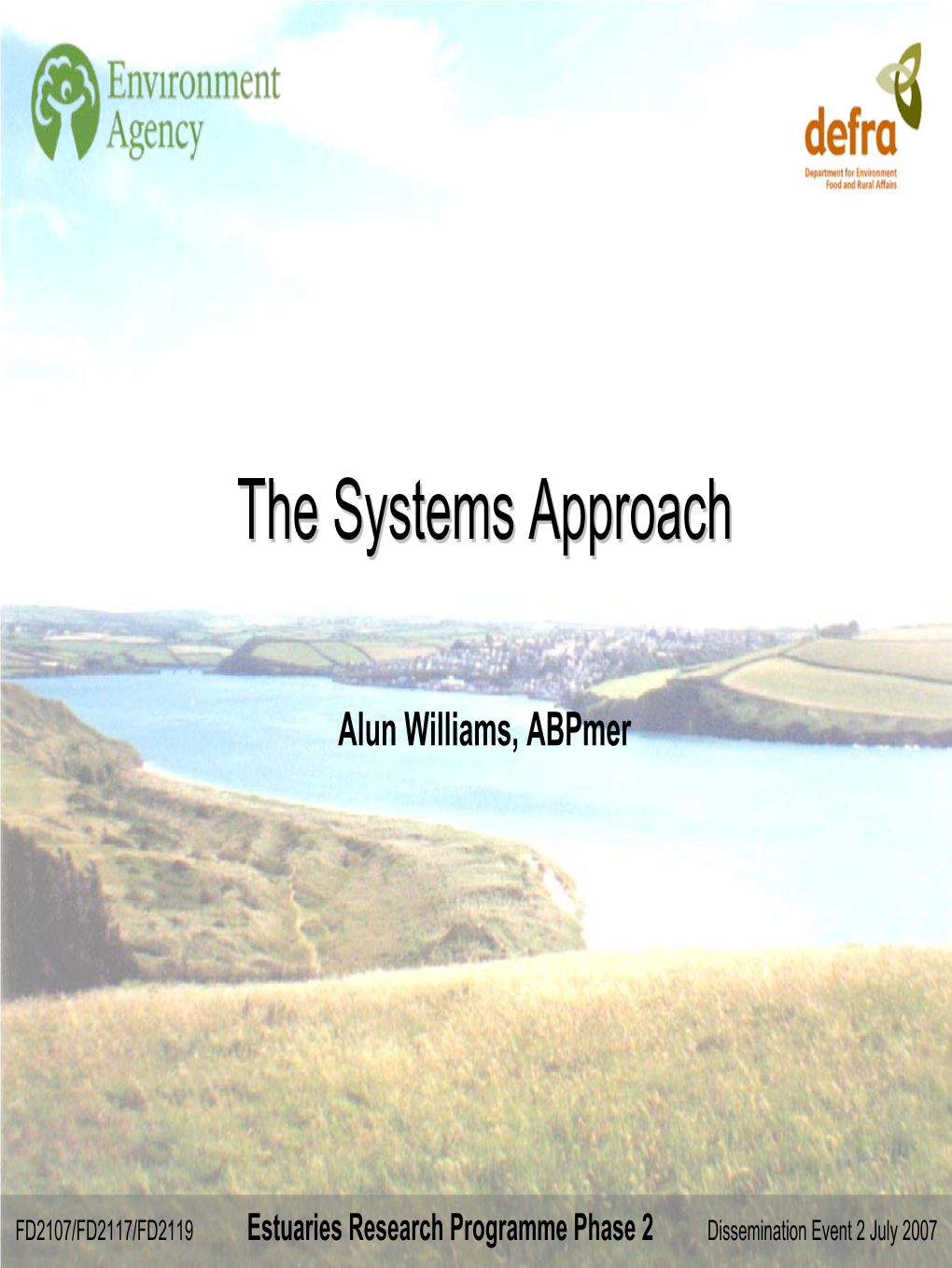 The Systems Approach and Behavioural Models