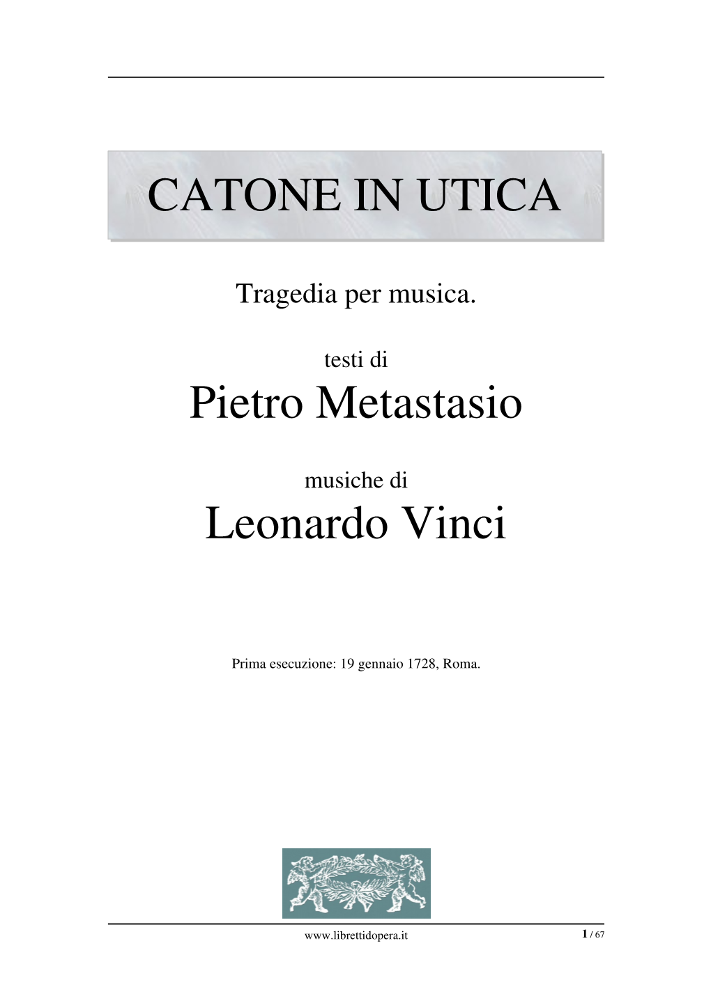 Catone in Utica