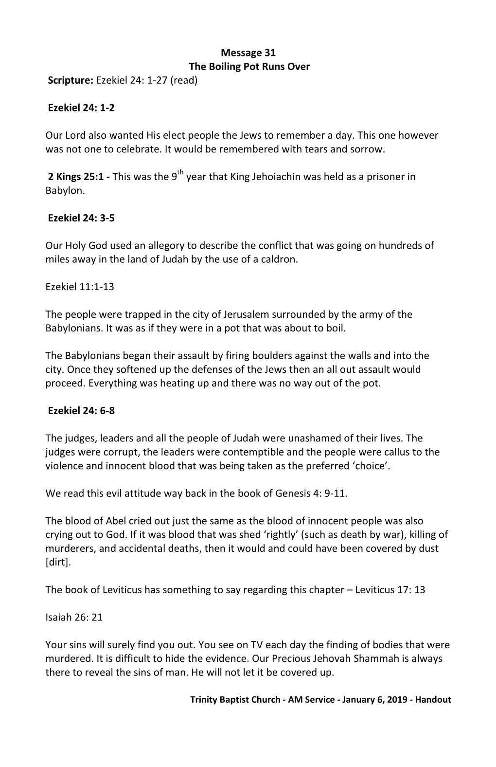 Ezekiel 24: 1-27 (Read)