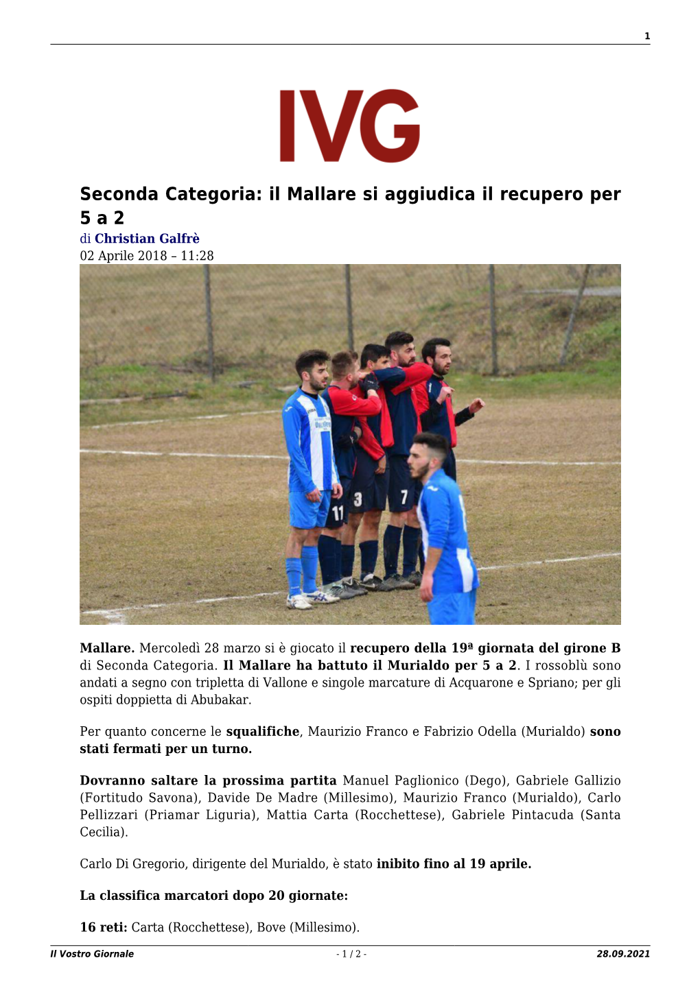 Il Vostro Giornale - 1 / 2 - 28.09.2021 2