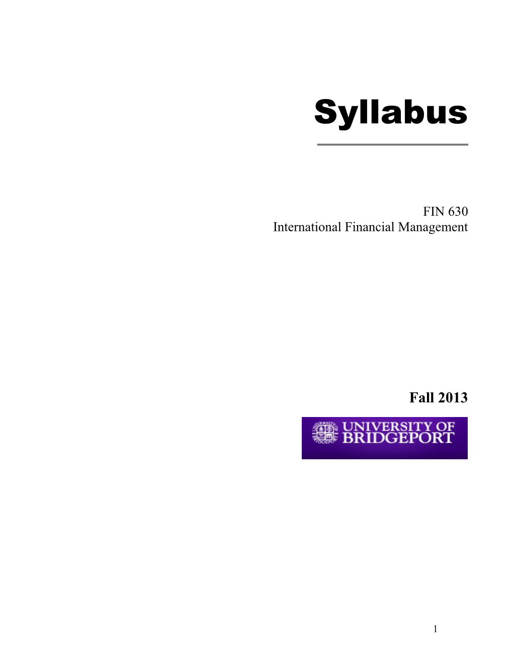 International Financial Management s1