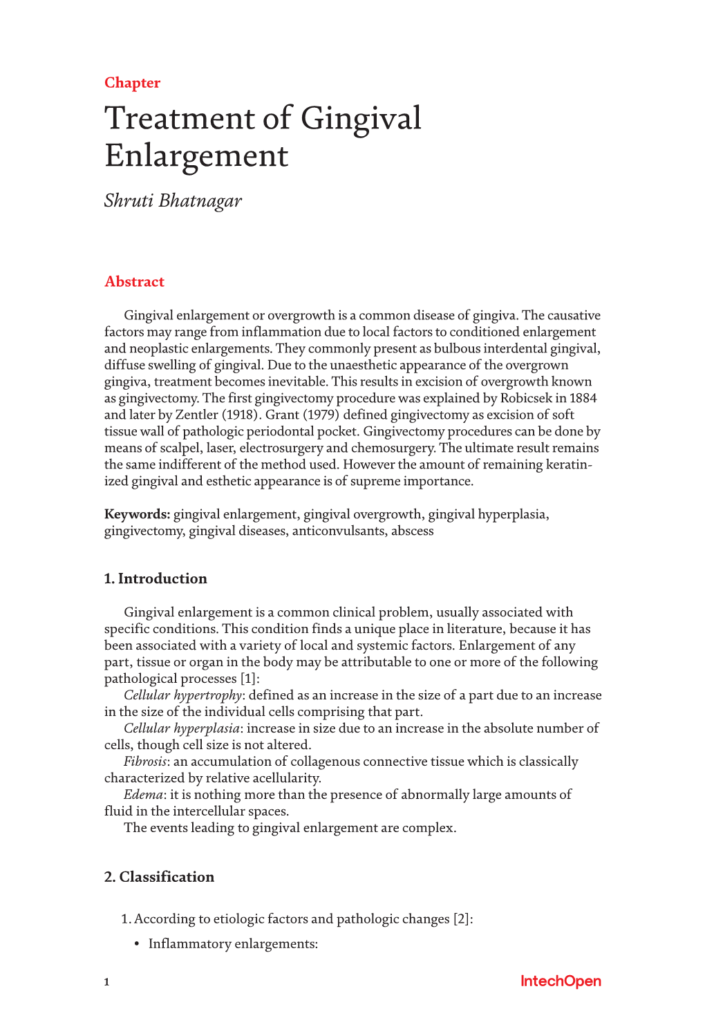 Treatment of Gingival Enlargement Shruti Bhatnagar