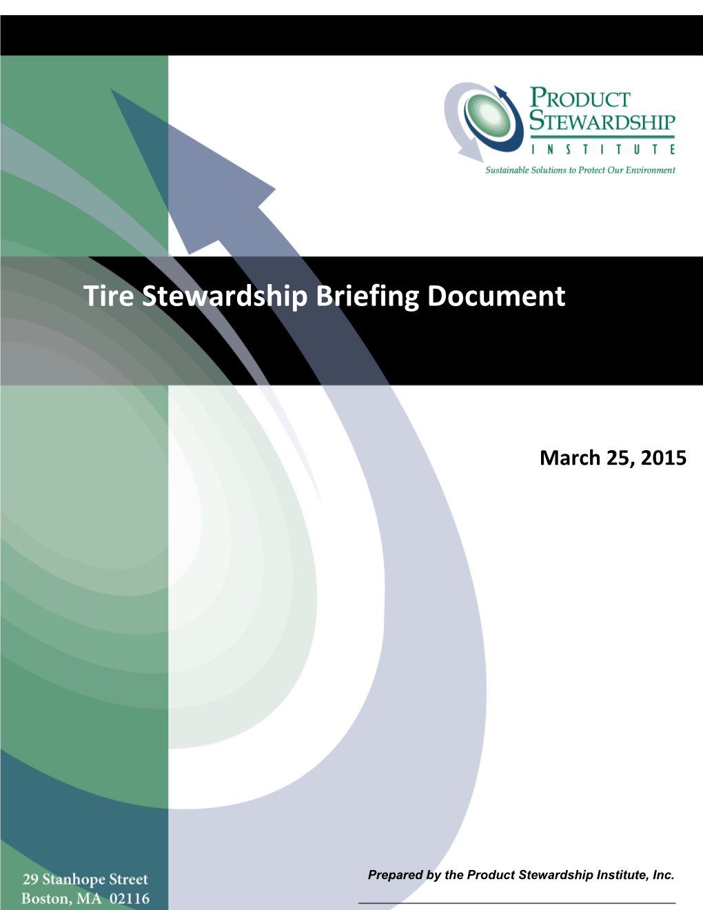 Tire Stewardship Briefing Document