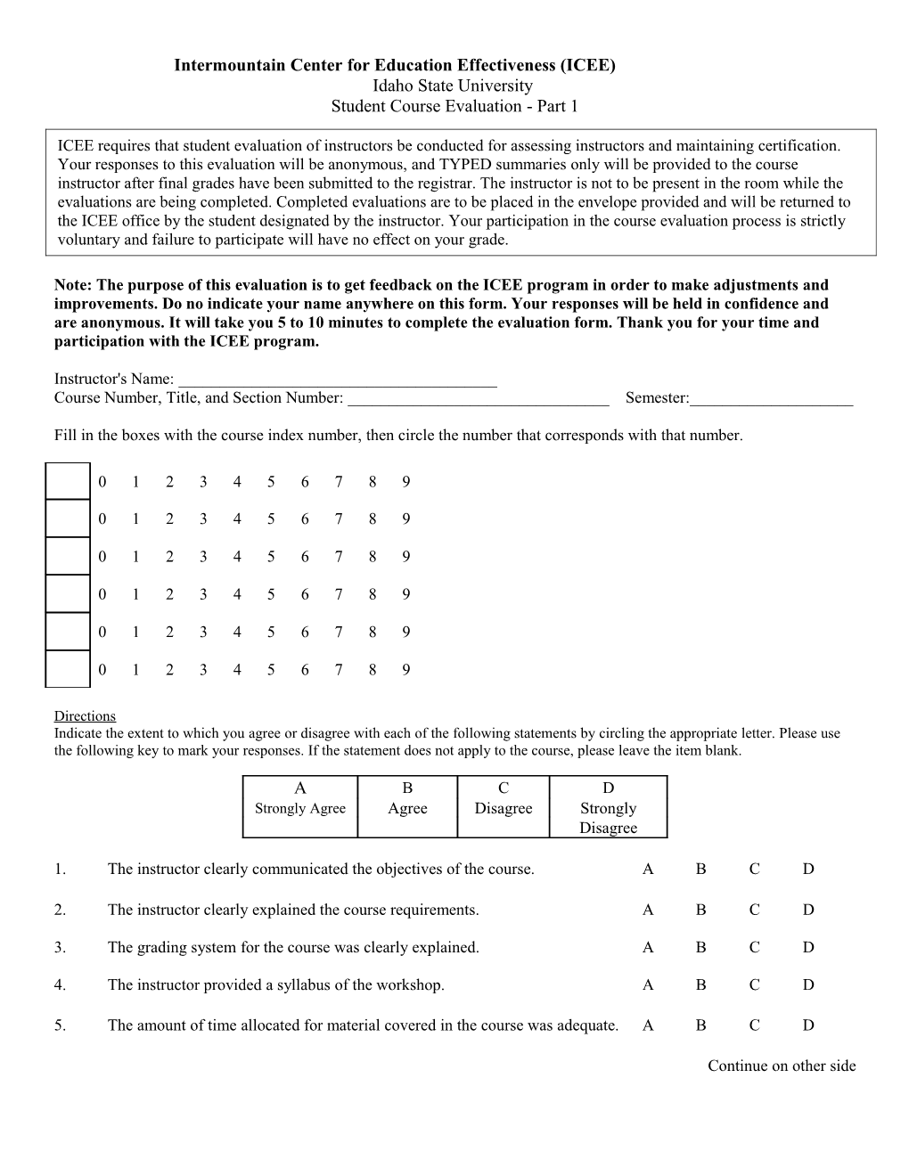 Intermountain Center for Education Effectiveness (ICEE)