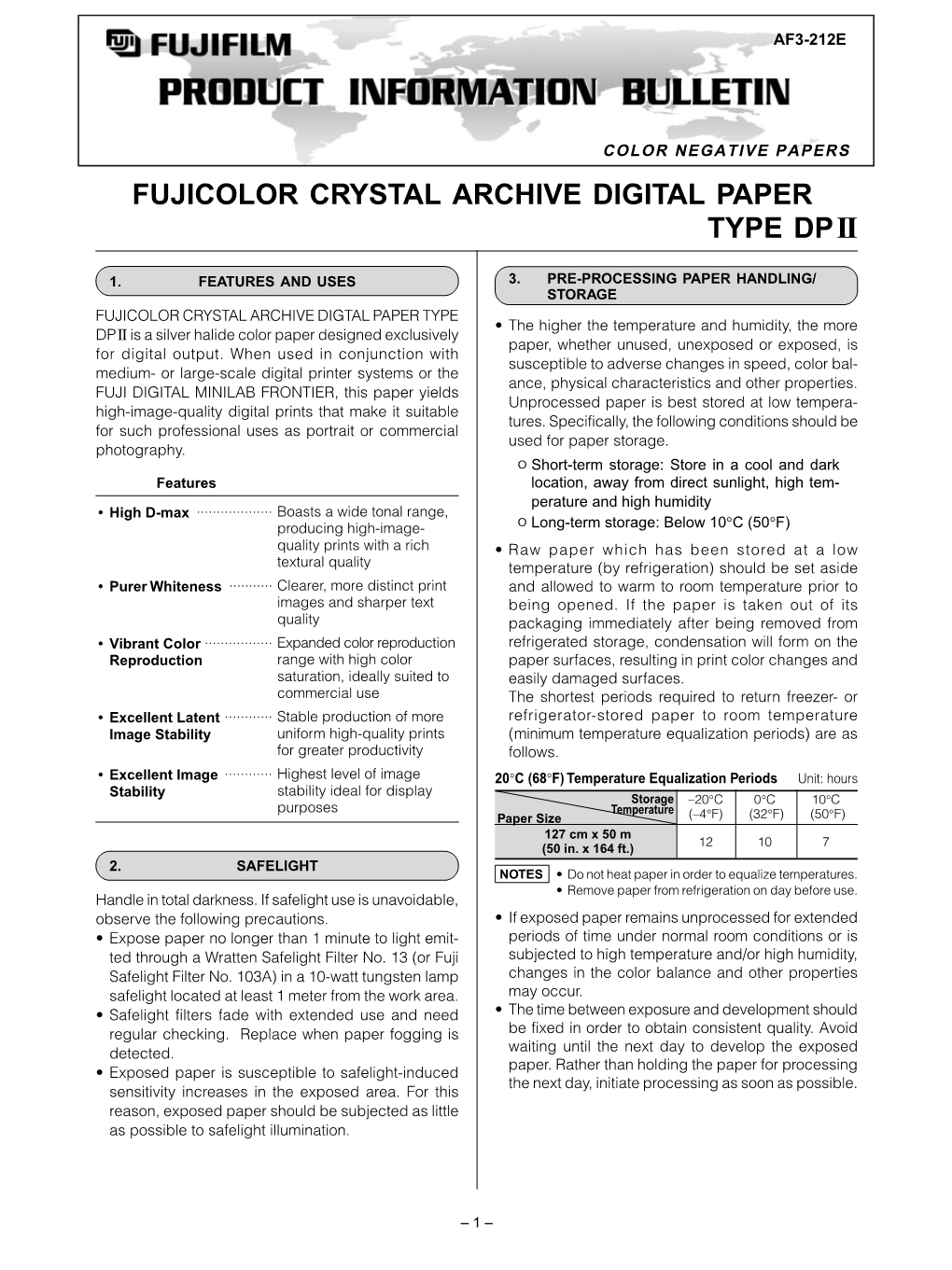 Fujicolor Crystal Archive Digital Paper Type Dpii