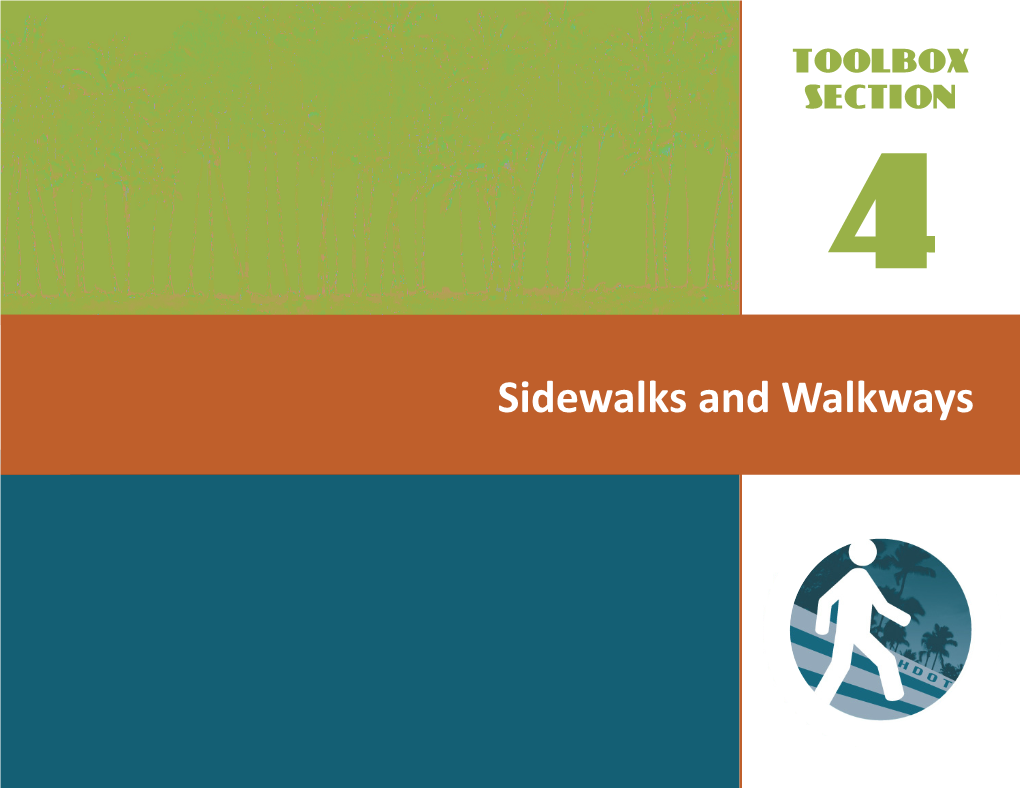 Section 4: Sidewalks and Walkways