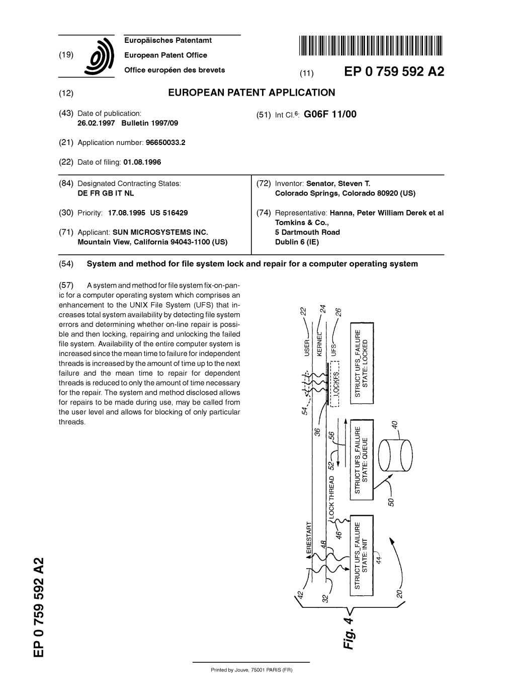 System and Method for File System Lock and Repair for a Computer Operating System