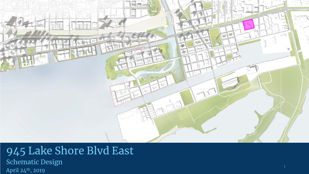 945 Lake Shore Blvd East Schematic Design 1 April 24Th, 2019 945 Lake Shore Blvd