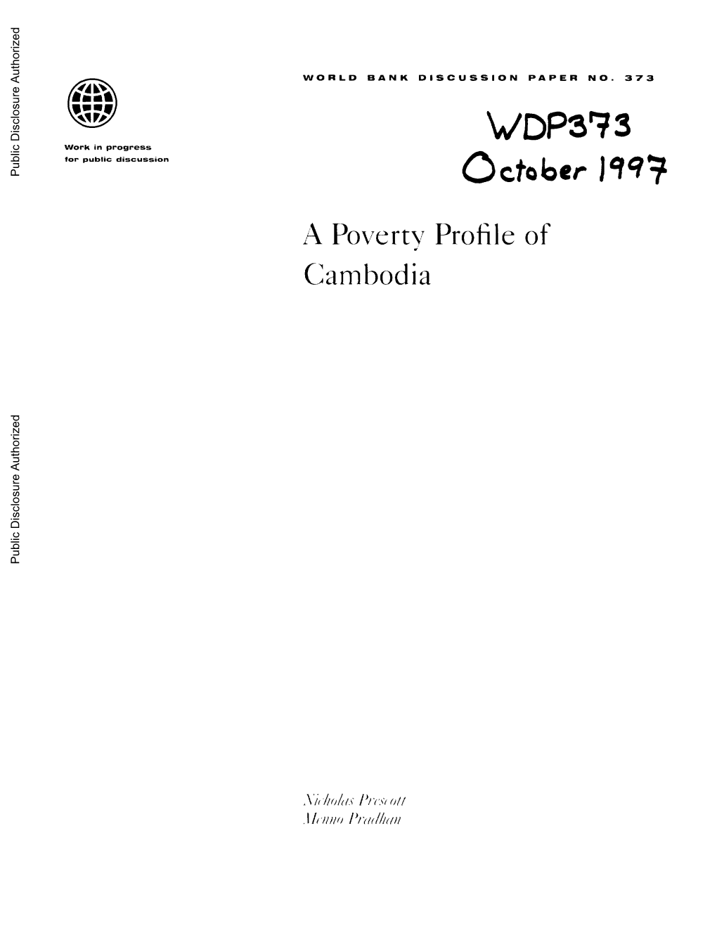 4. Setting a Poverty Line for Cambodia