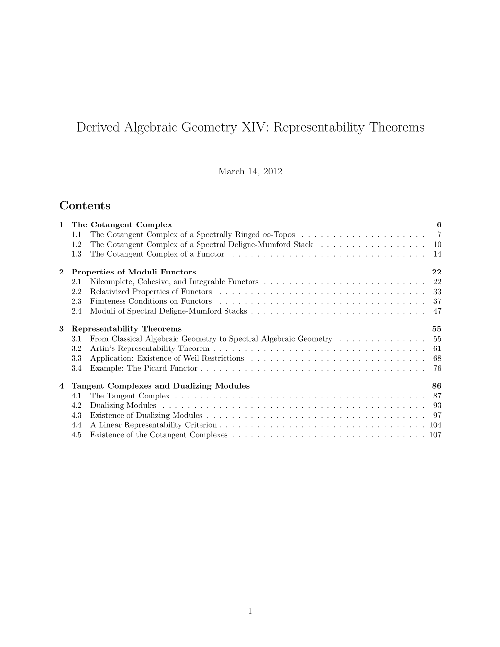 Derived Algebraic Geometry XIV: Representability Theorems