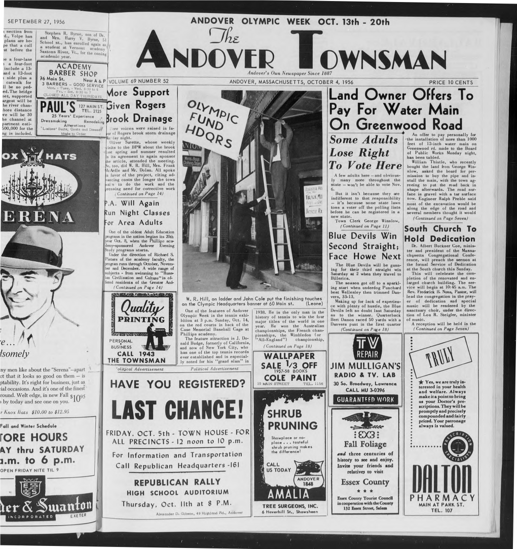 Andover Townsman, 10/4/1956