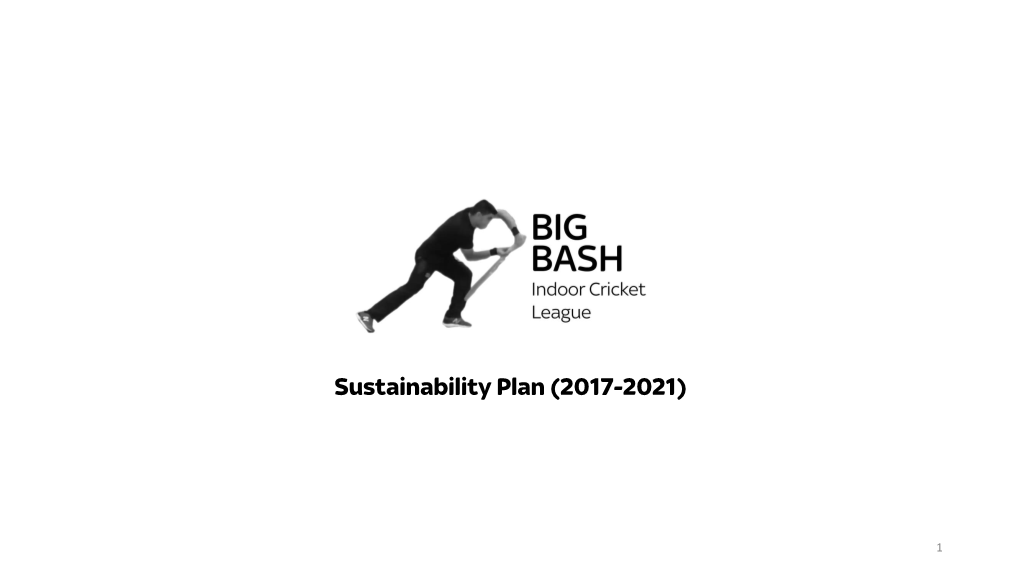 Sustainability Plan (2017-2021)