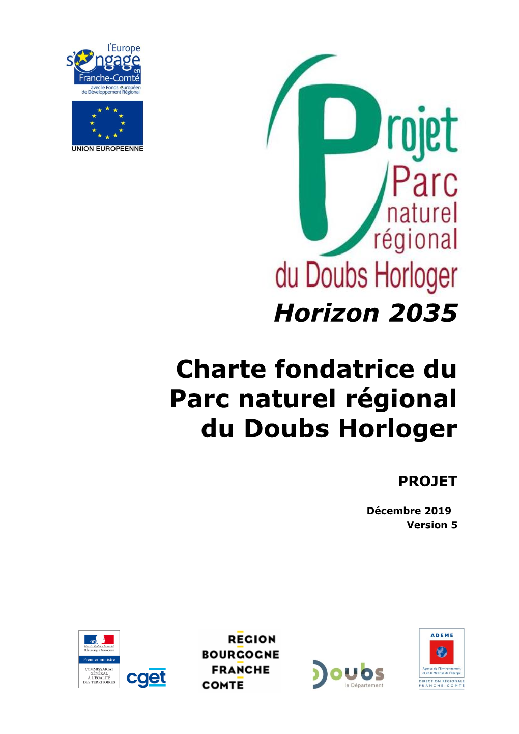 Horizon 2035 Charte Fondatrice Du Parc Naturel Régional Du Doubs