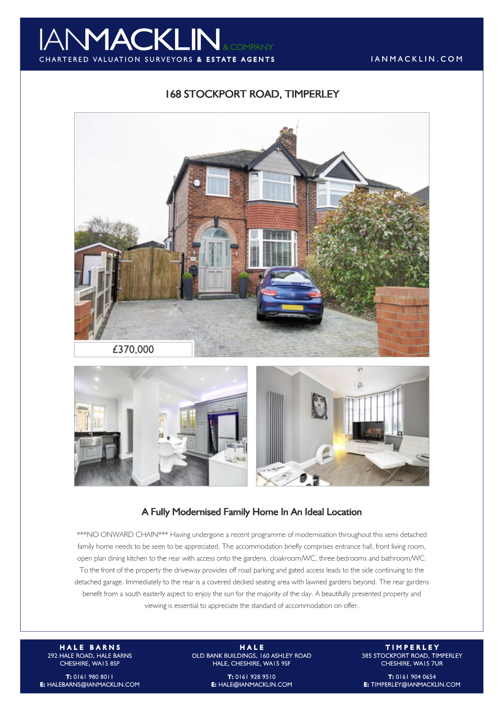 168 Stockport Road, Timperley £370,000