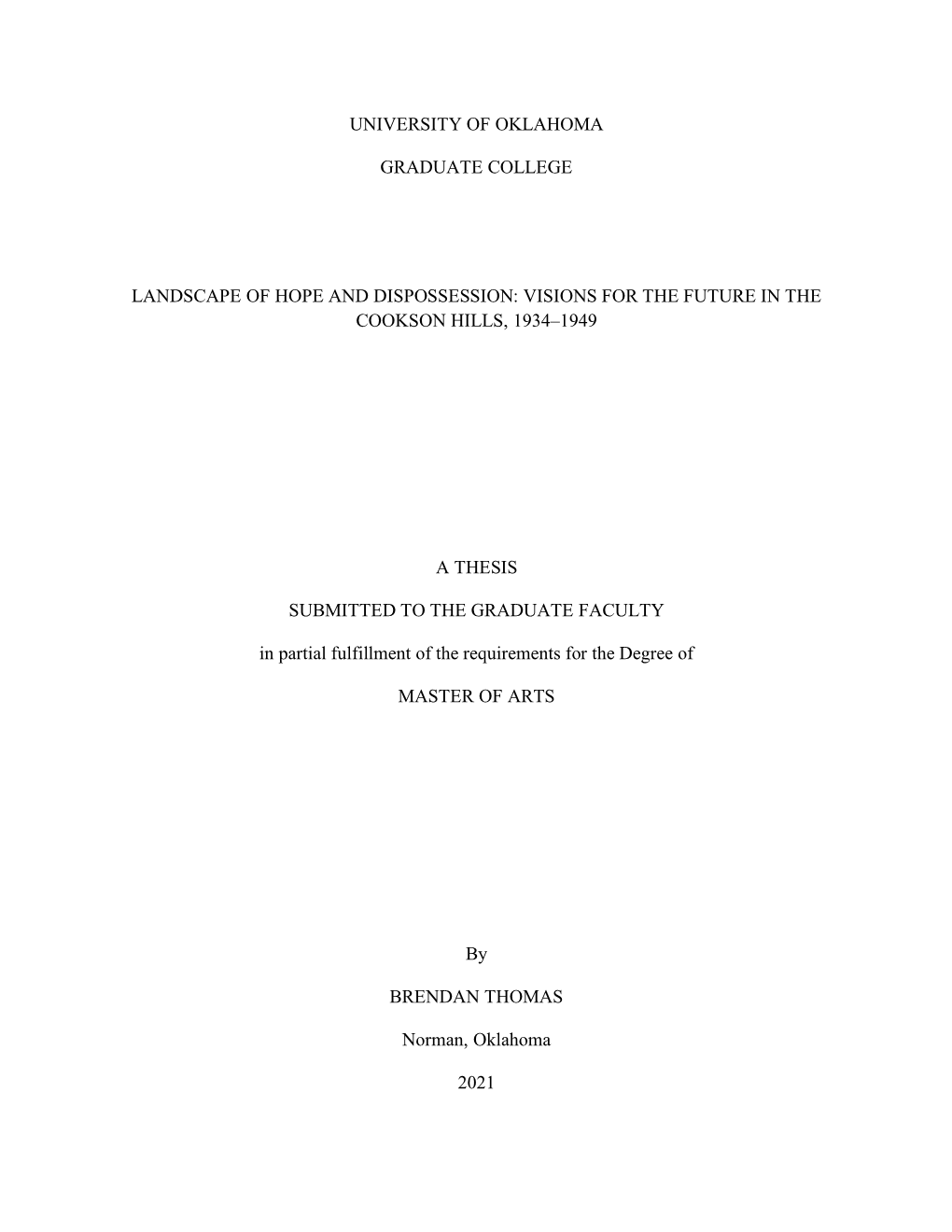 2021 Thomas Brendan Thesis.Pdf (3.078Mb)