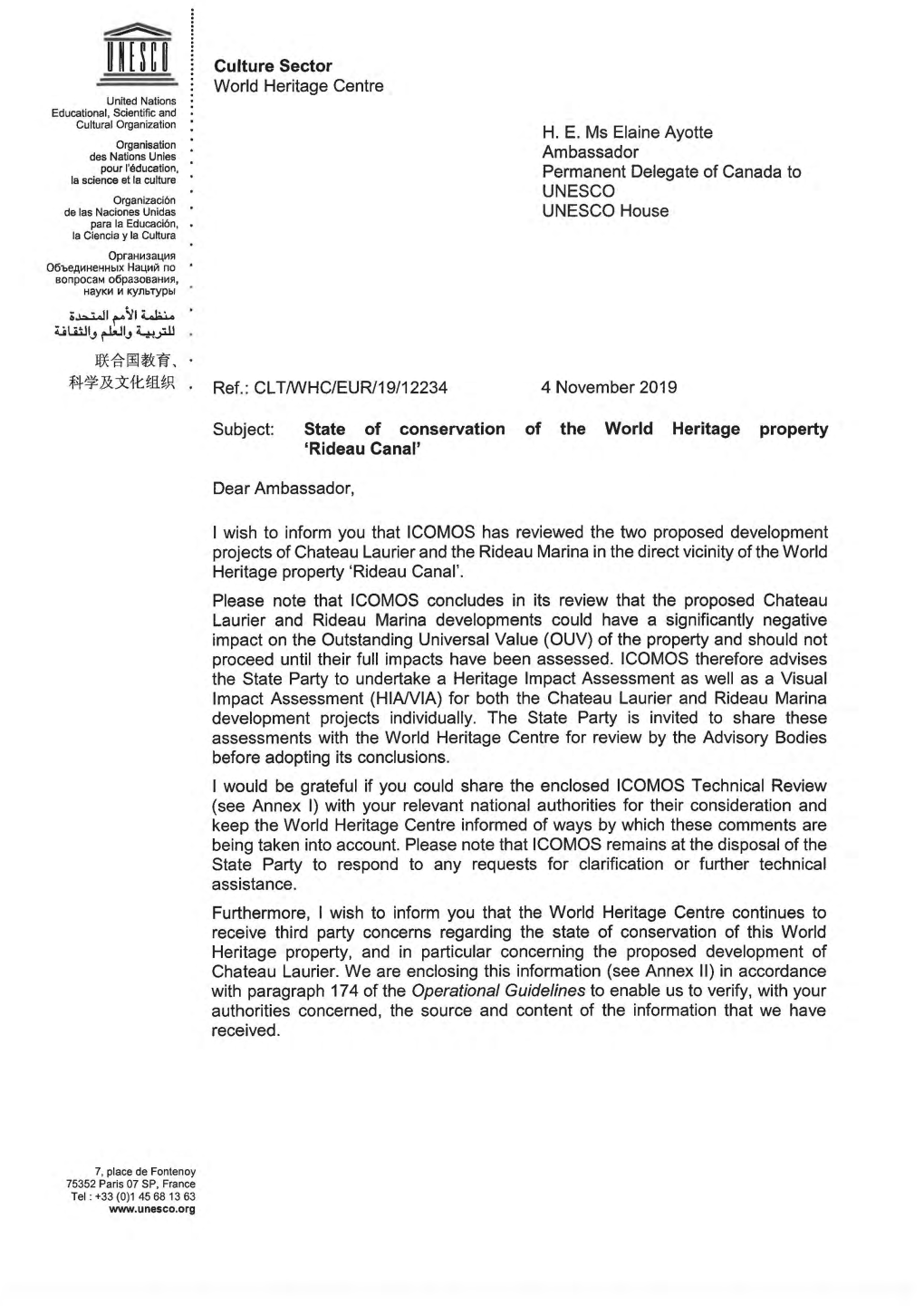 UNESCO-Letter-Of-Concern-2019-11-04.Pdf