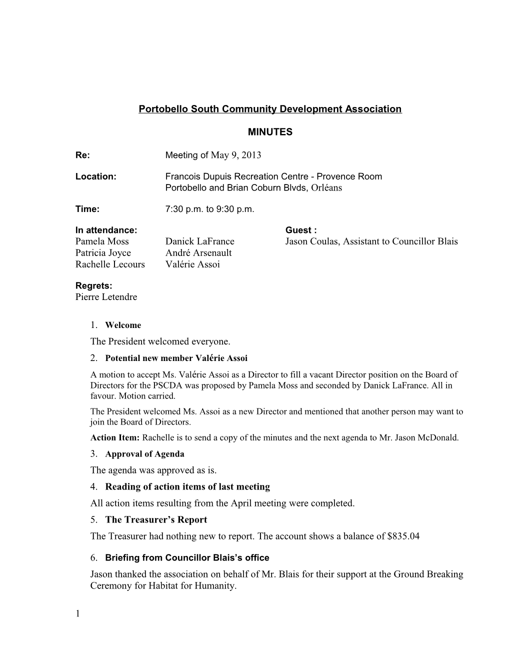 Portobello South Community Development Association