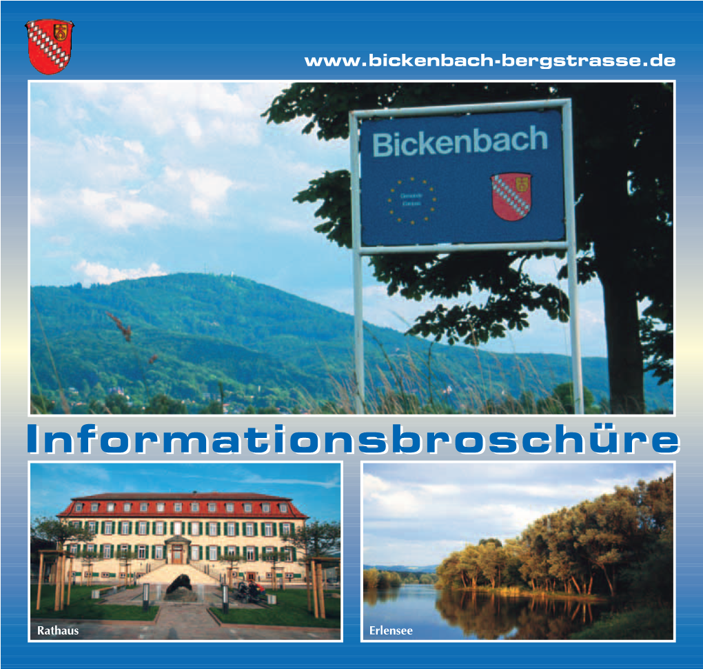 Bürger-Informationsbroschüre Der Gemeinde Bickenbach