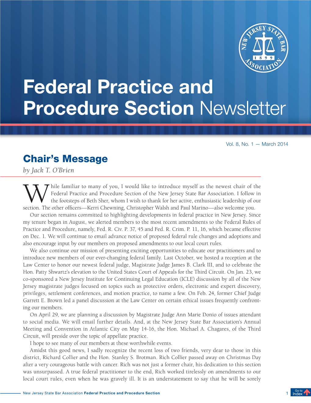 Federal Practice and Procedure Section Newsletter