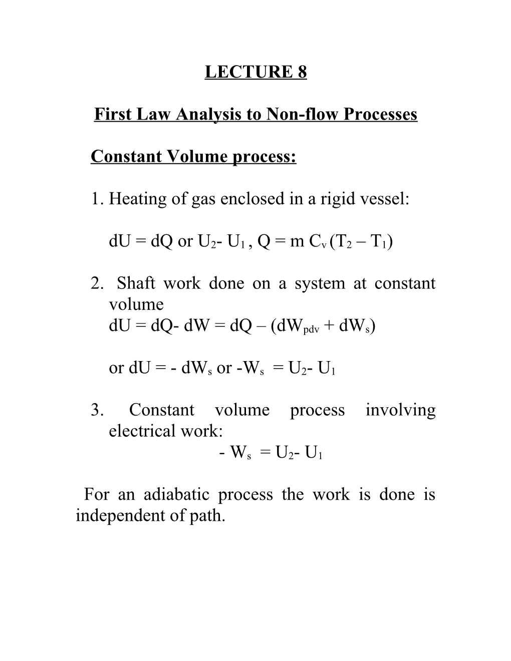 Where Pc, Tc and Vc Denote the Critical Pressure, Temperature and Volume Respectively