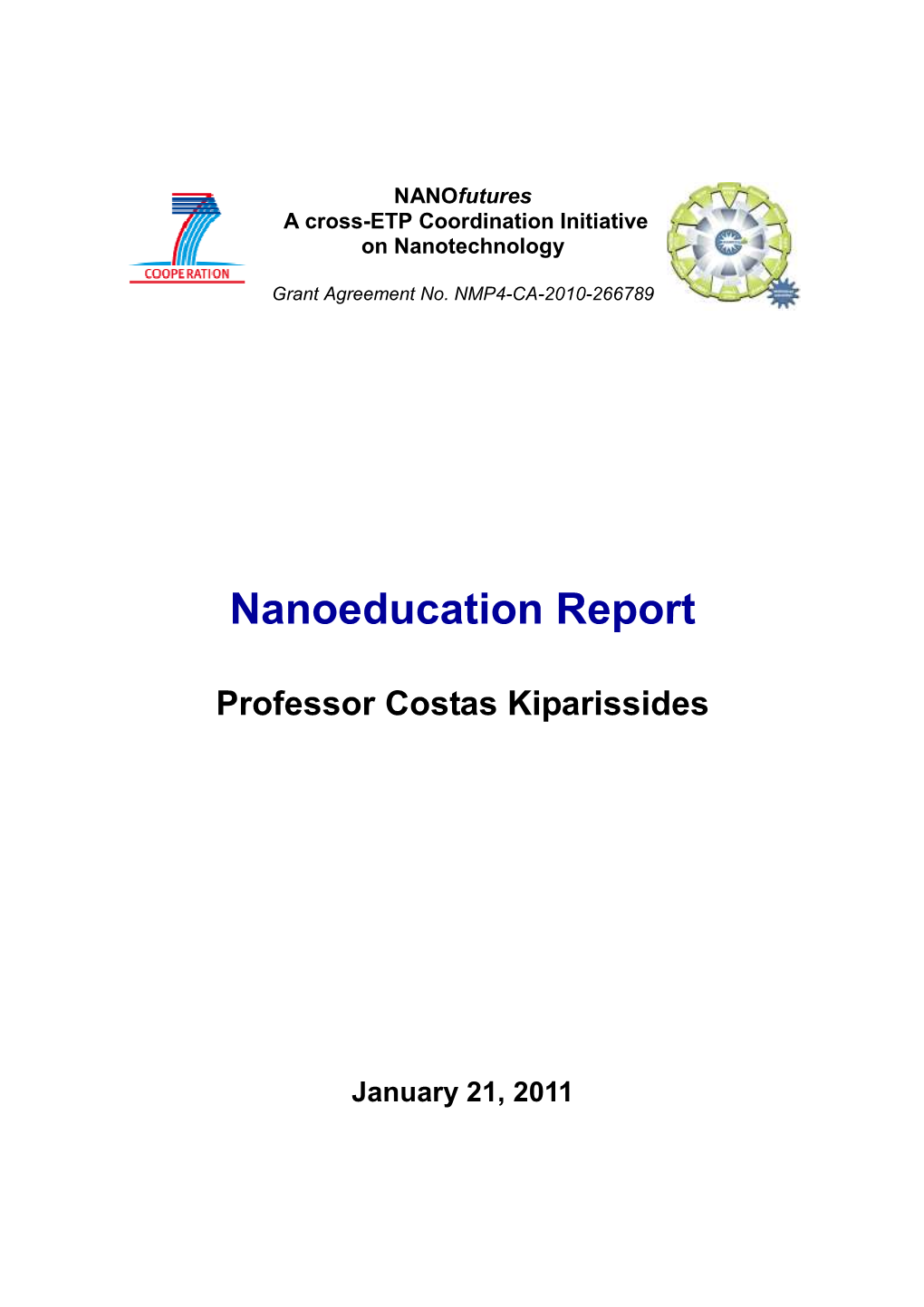 Nanoeducation Report