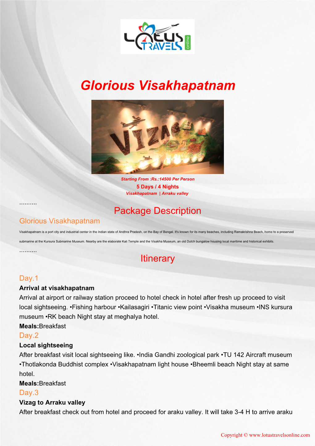 Glorious Visakhapatnam