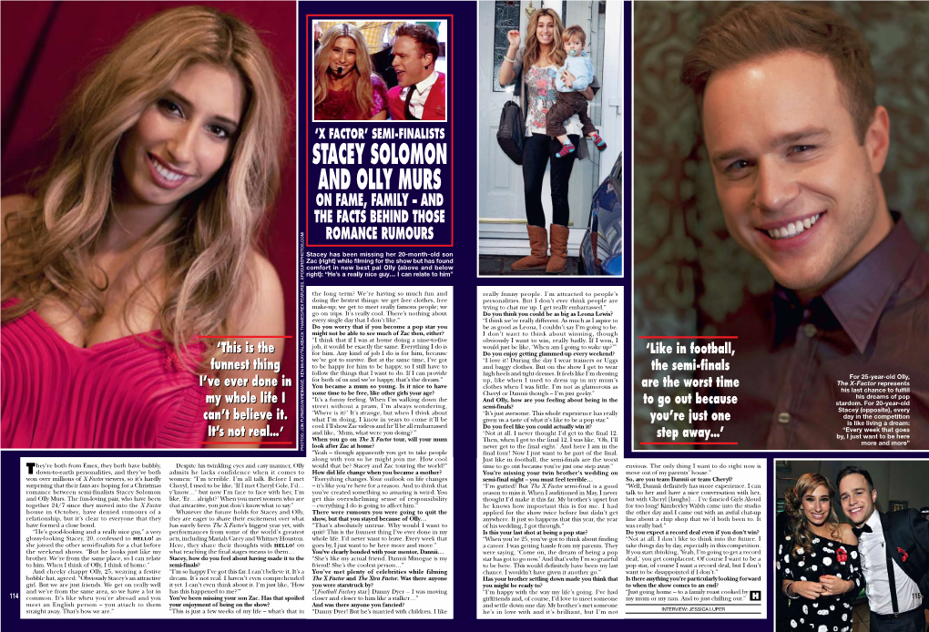 Stacey Solomon and Olly Murs on Fame, Family – and the Facts BEHIND Those Romance Rumours