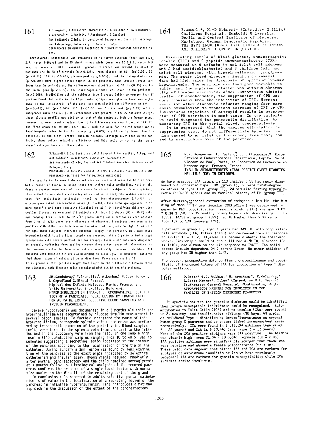 A.Cicognani, L.Mazzanti*, O,Parisini*, A.Pellacanix. 0.Tassinarix, P.Anendt*, K.-D.Kohnert* (1Ntrod.B~ R.Illig) V.Venturoli*, S.Sandri*, A.Foraboscox