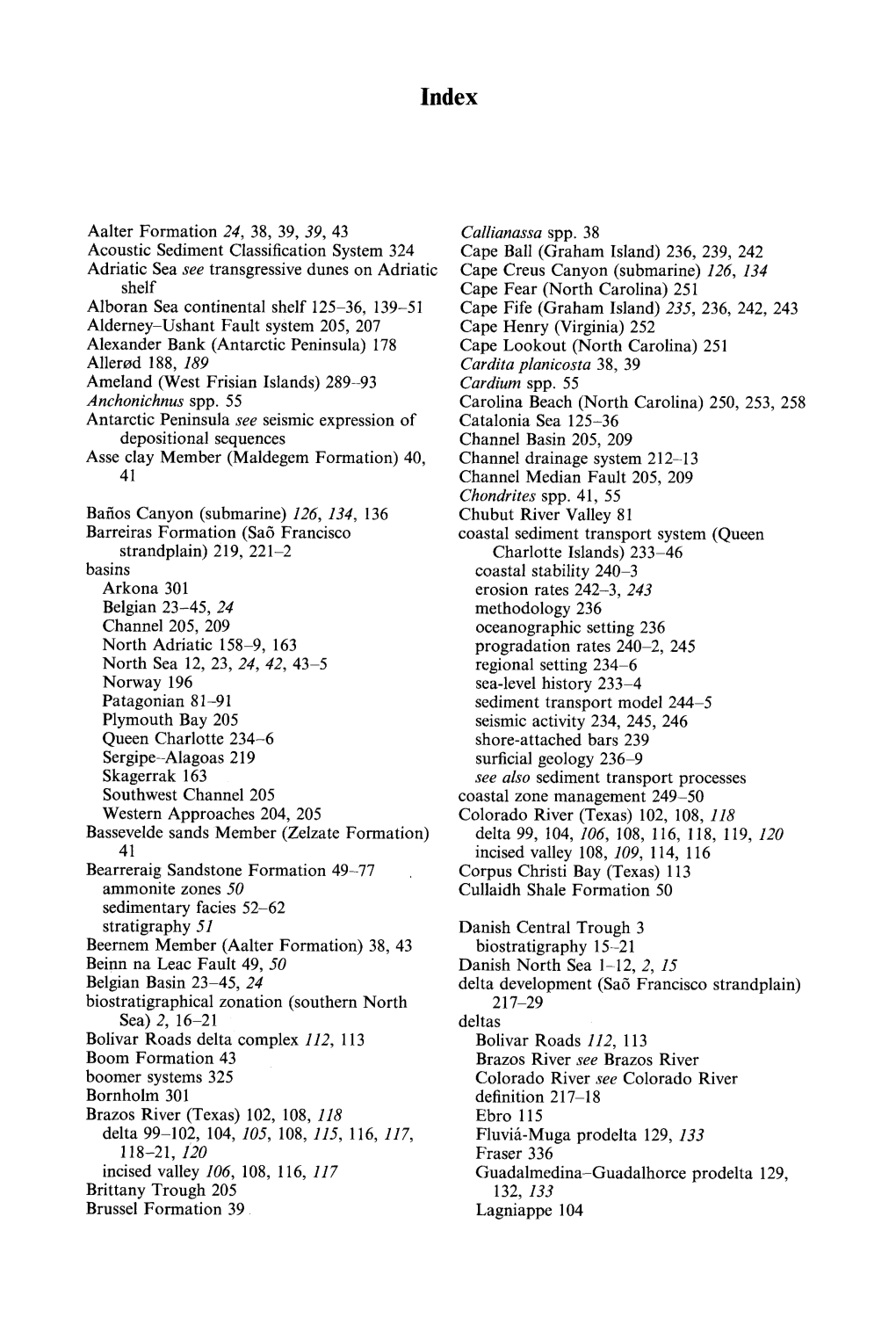 Aalter Formation 24, 38, 39, 39, 43 Acoustic Sediment Classification