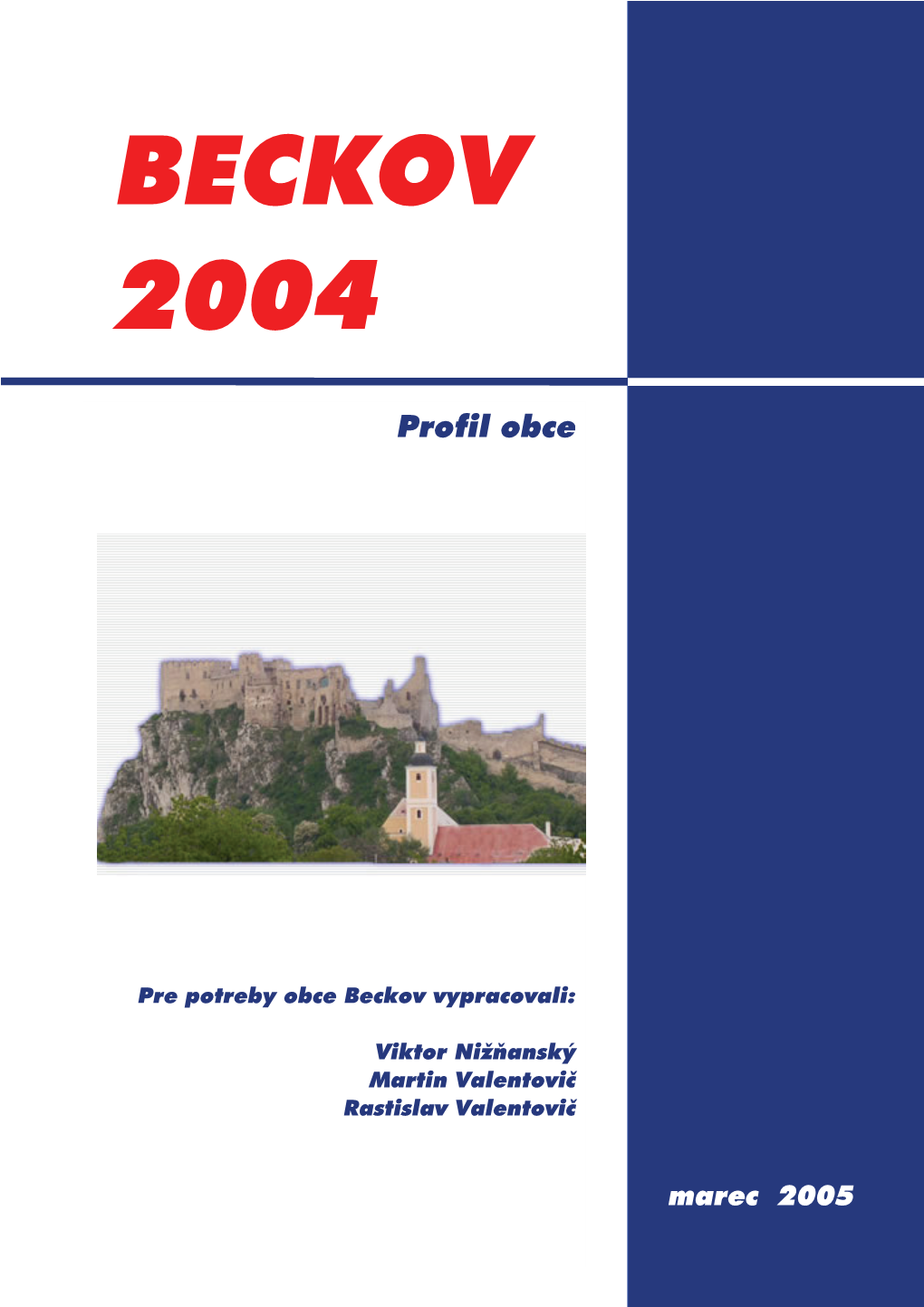 Profil Obce BECKOV 2004