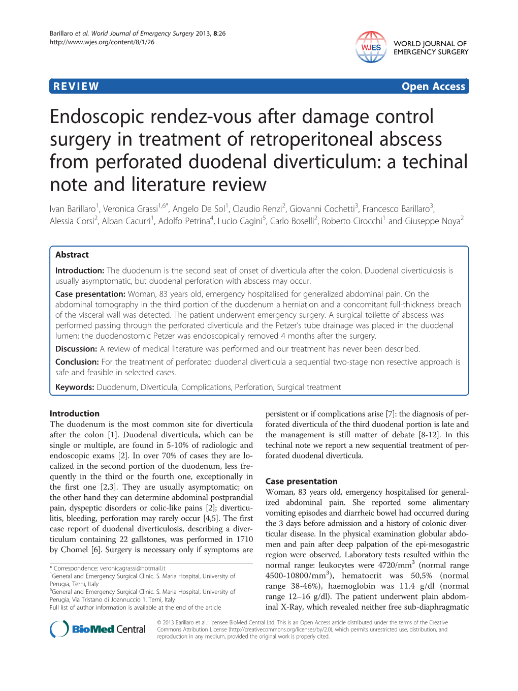 Endoscopic Rendez-Vous After Damage Control Surgery in Treatment of Retroperitoneal Abscess from Perforated Duodenal Diverticulu