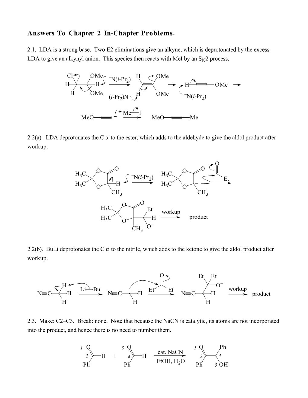 Answers to Chapter 2 In-Chapter Problems