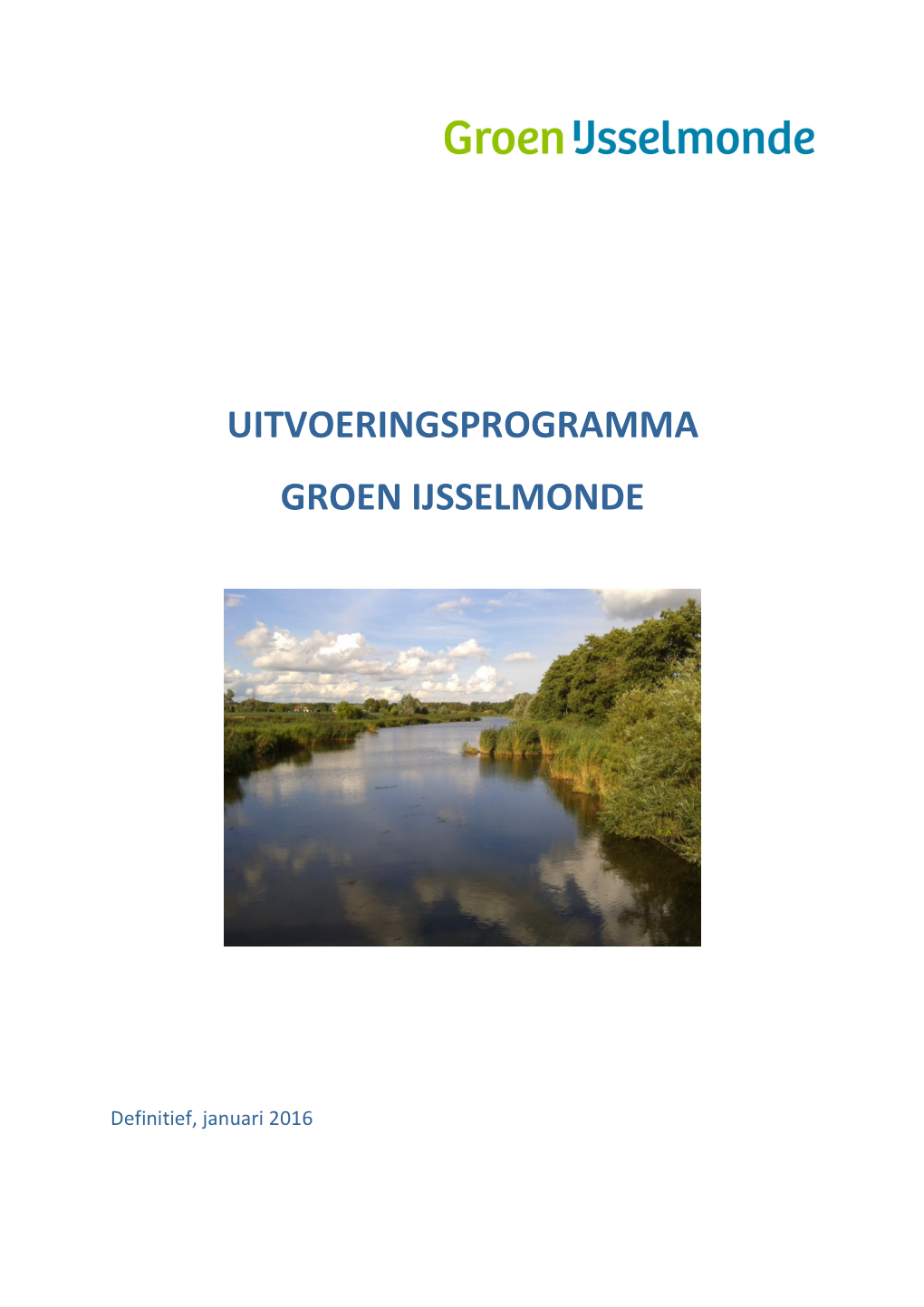 Uitvoeringsprogramma Groen Ijsselmonde