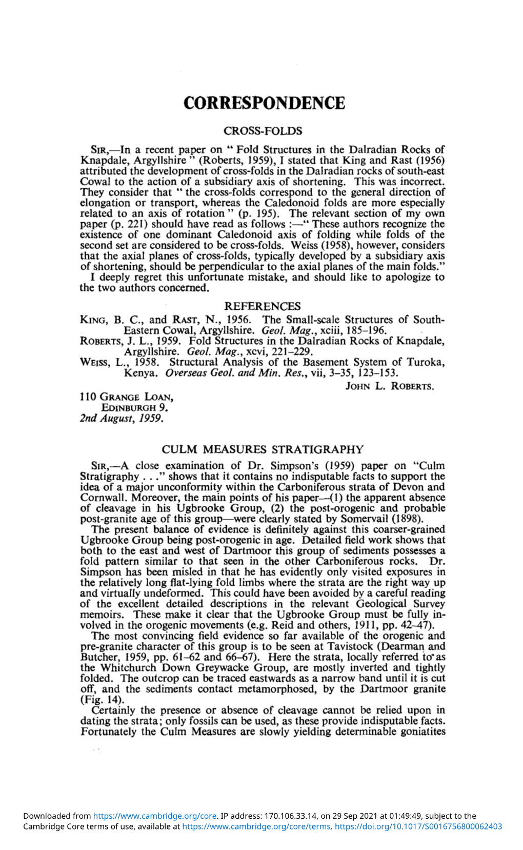 CULM MEASURES STRATIGRAPHY SIR,—A Close Examination of Dr