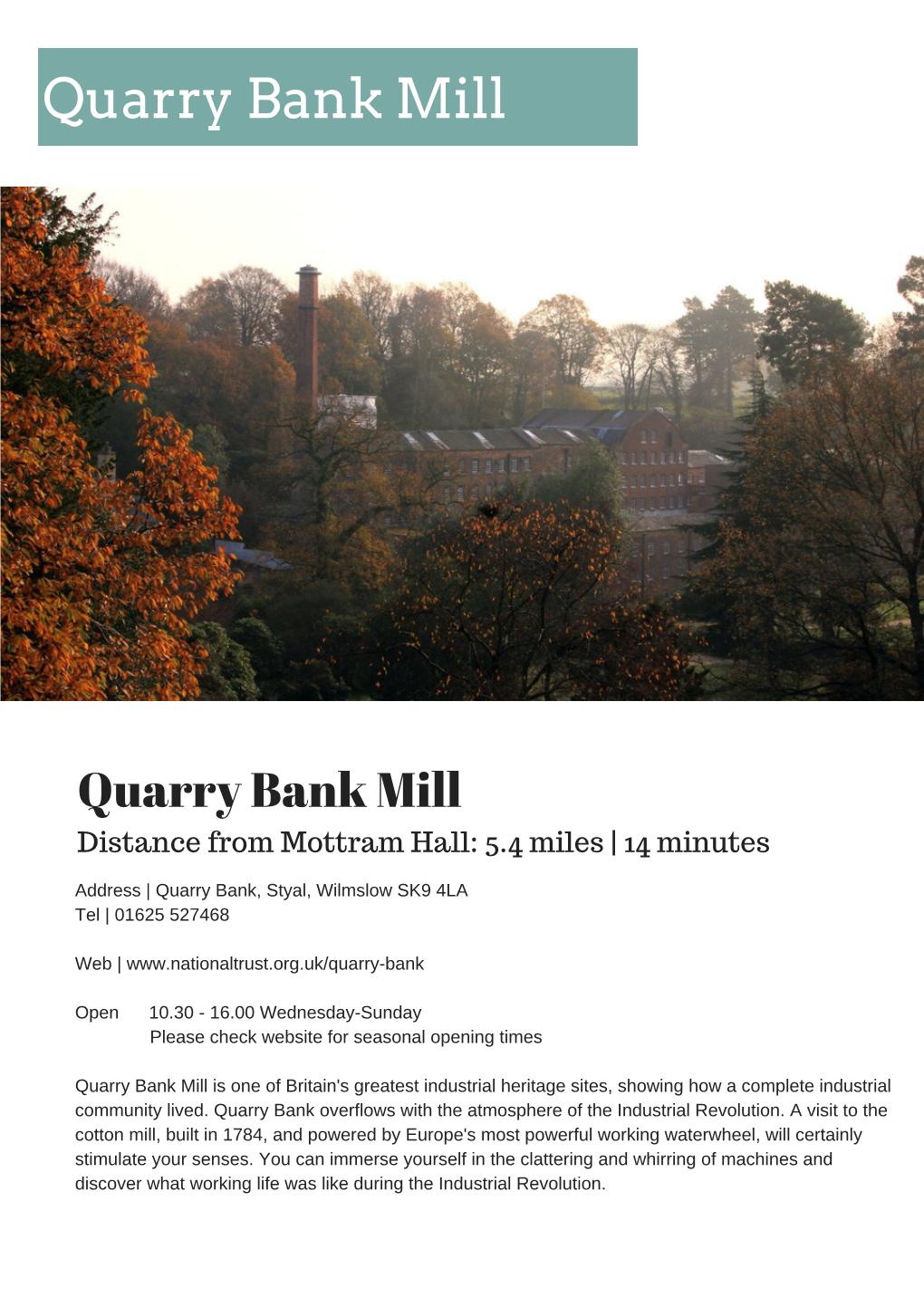 Quarry Bank Mill