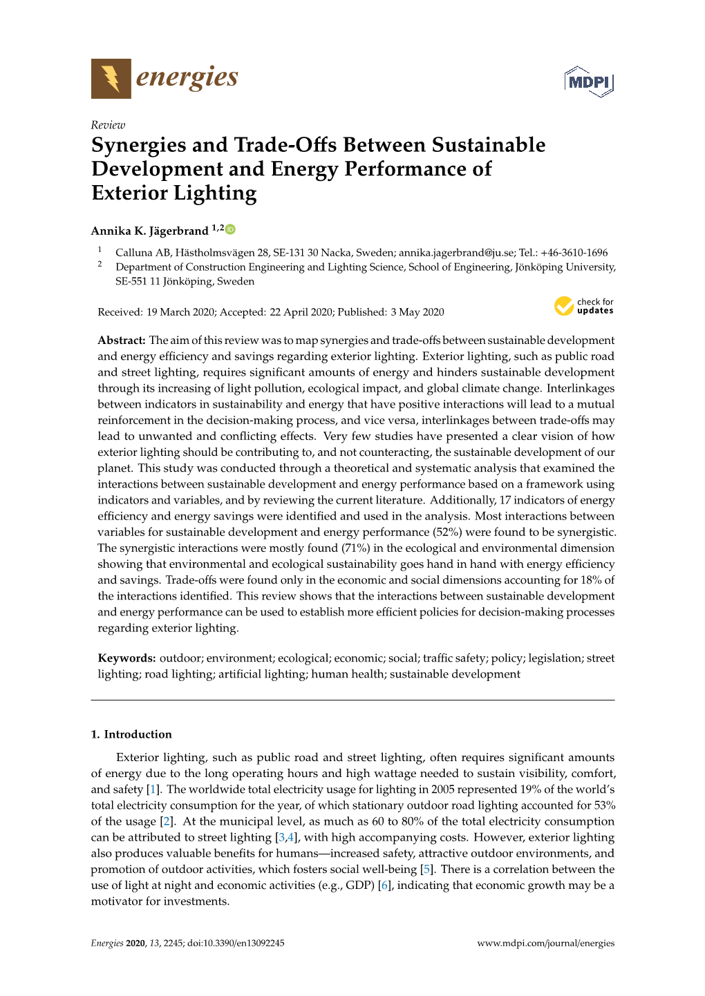 Synergies and Trade-Offs Between Sustainable Development