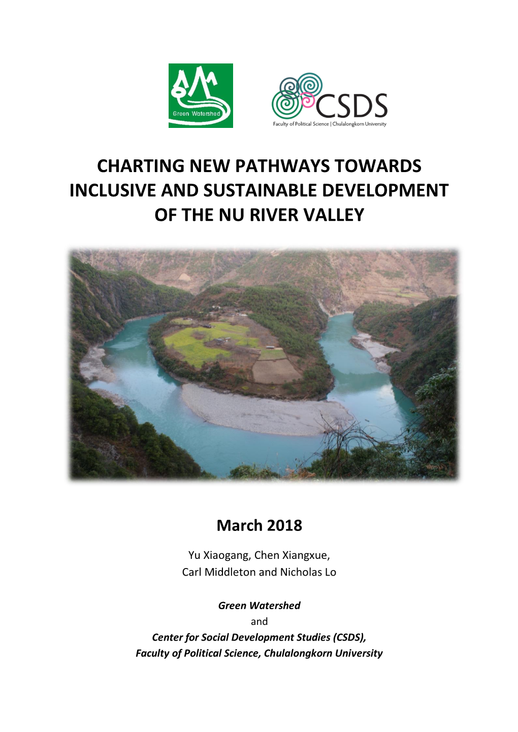 Charting New Pathways Towards Inclusive and Sustainable Development of the Nu River Valley