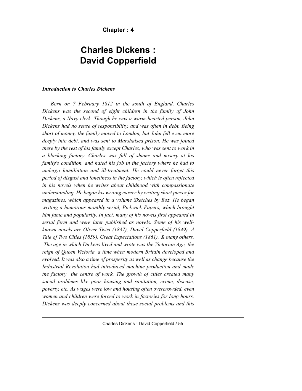 Charles Dickens : David Copperfield