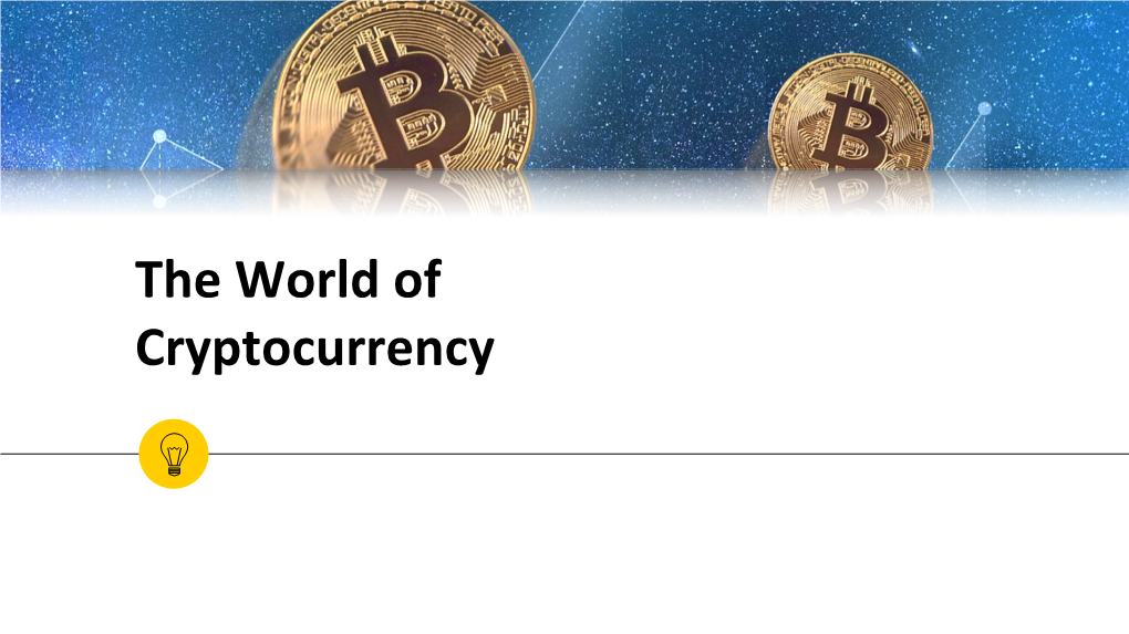 Introduction to Cryptocurrency