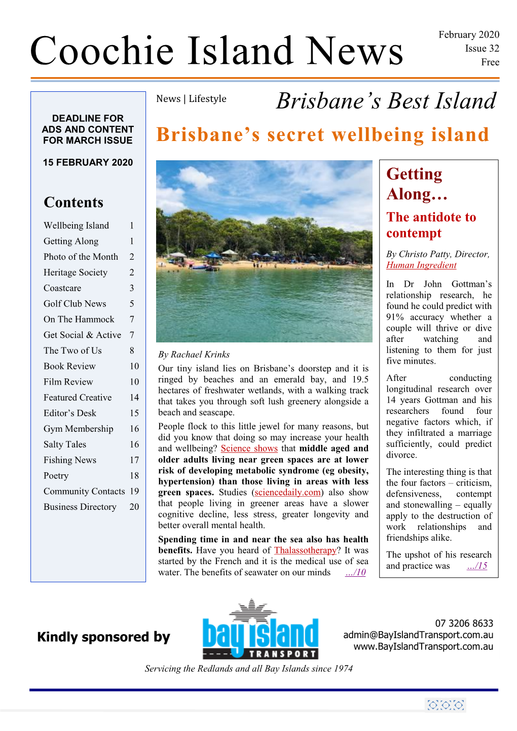 Coochie Island News Free