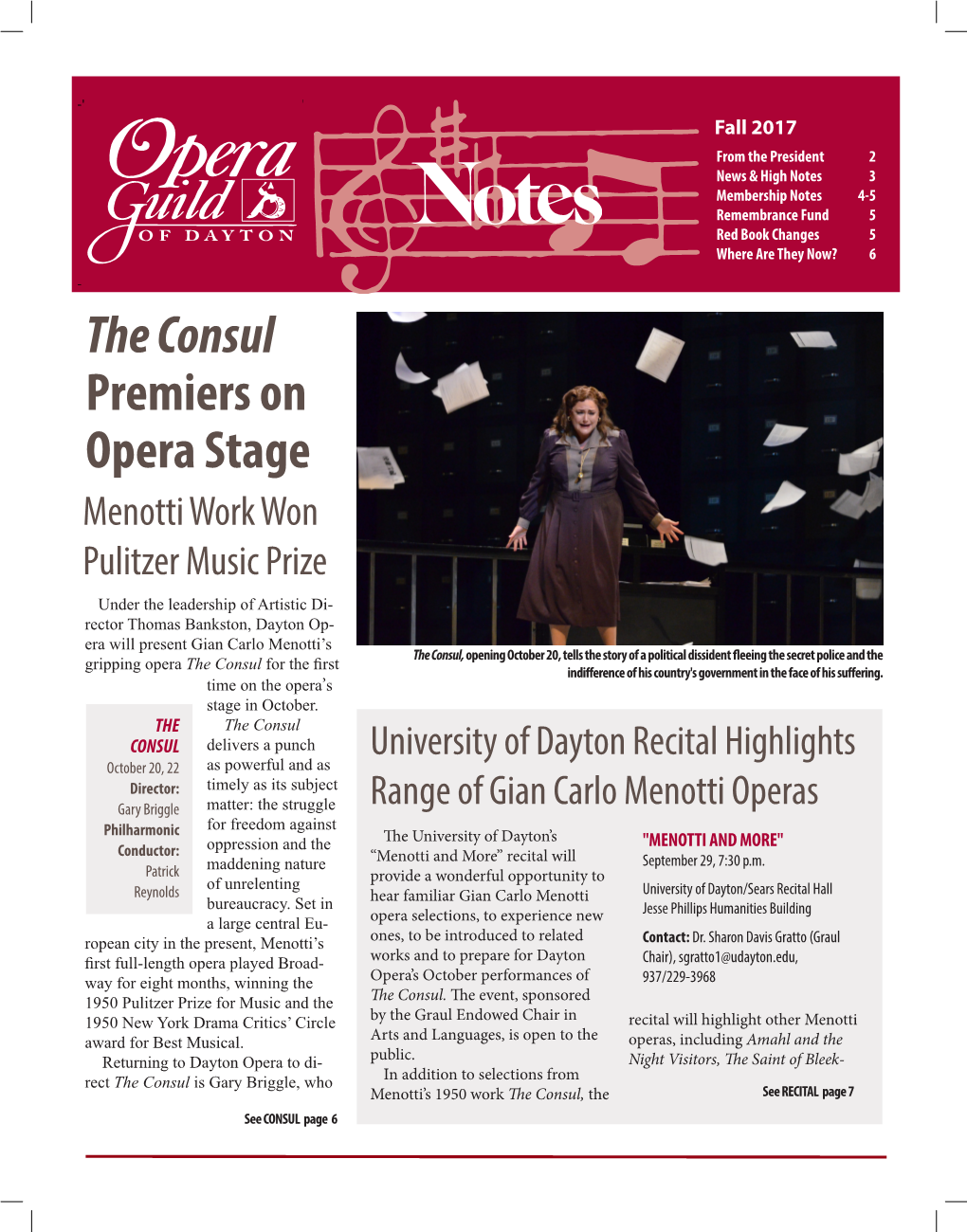 The Consul Premiers on Opera Stage