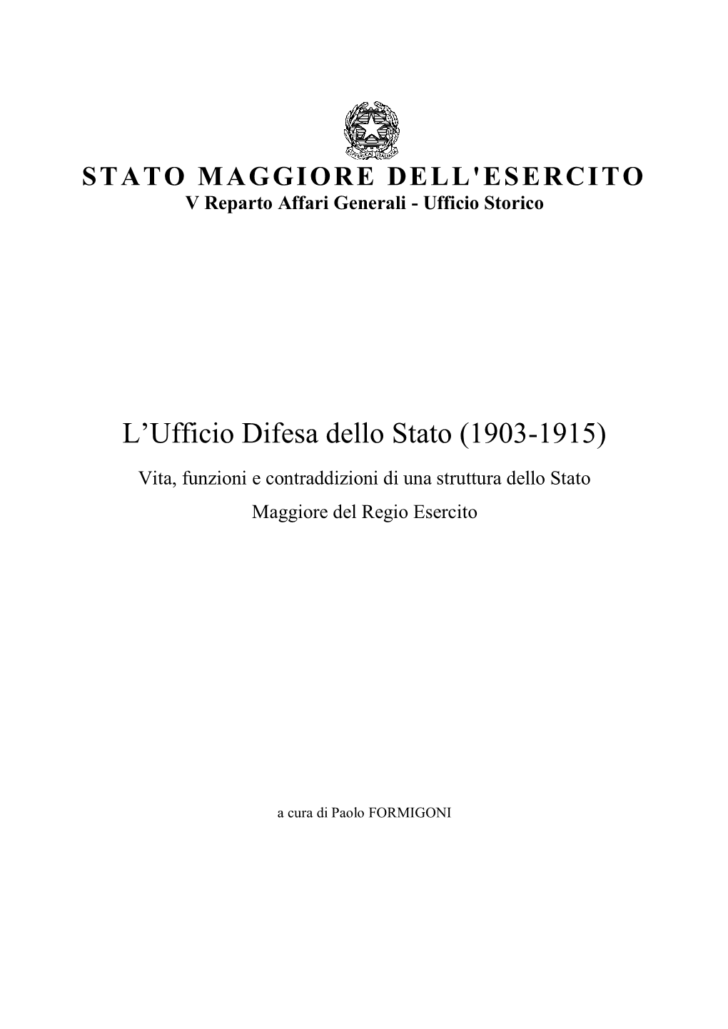 F-4 L'ufficio Difesa Dello Stato